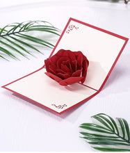 將圖片載入圖庫檢視器 深情賀卡系列-立體玫瑰花
